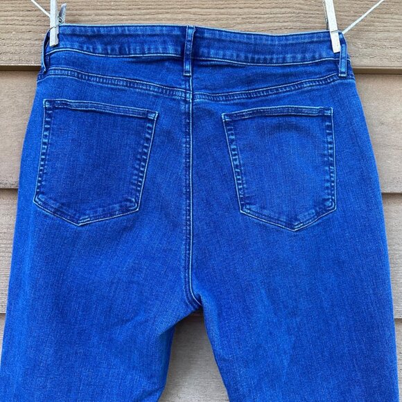 LOFT Outlet Womens Blue Denim Curvy Bootcut Jeans Size 14 - Picture 9 of 13